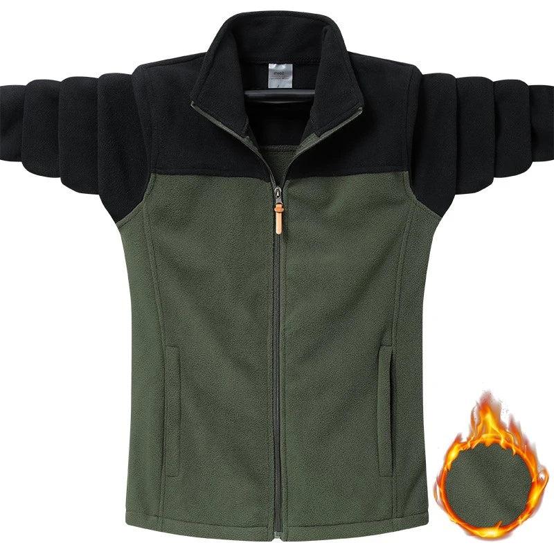 Plus Size 9XL Winter Polar Fleece Jacket Men Tactical Soft Shell Windproof Camping Coat Women Fashion Couple Warm Harajuku Parka