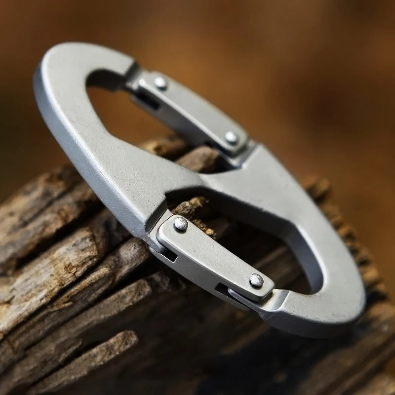 8 Shape Carabiner Stainless Steel Multi Function Multi Tool Locking Carabiners Climbing EDC Keychain Key