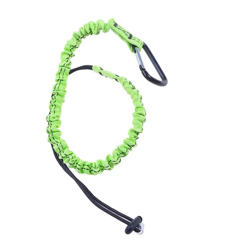 High Quality Outdoor Carabiner Lanyard Retractable Cord Tie Safety Auxiliary Rope Telescopic Elastic Climbing Tool anti-fall