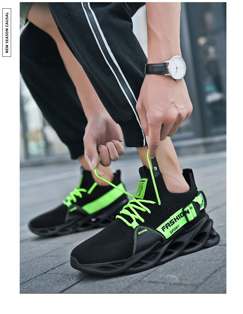 Men Casual Sneakers Summer 2023 Running Shoes Mesh Breathable Male Tenis Shoes Light Fashion Sport Shoes Men Hiking Shoes