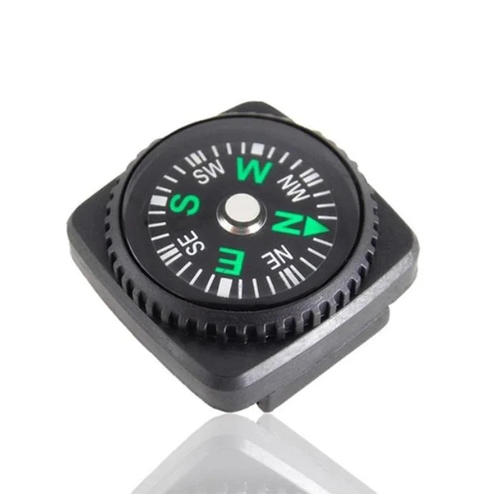 10pcs/lot Mini Wristband Compass Portable Detachable Compass  Outdoor Camping Hiking Travel Emergency Survival Navigation Tool