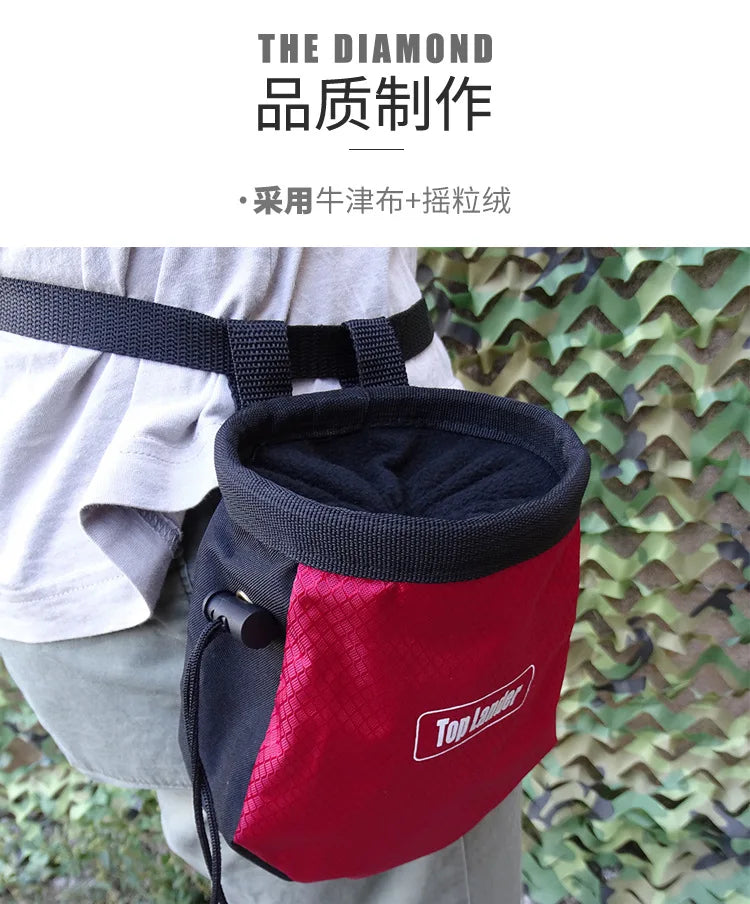 Outdoor Rock Climbing Bag Anti-skid Slingshot Lifting Bouldering Magnesium Powder Storage Anti-slip Bags Fitness Storage Pack