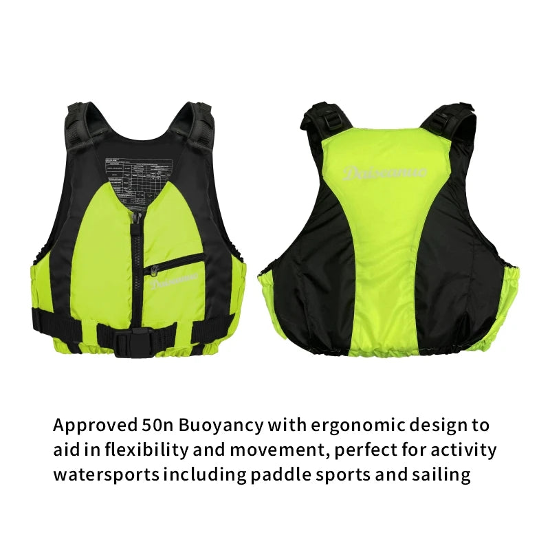 Genuine CE Approved Life Jacket Men 100KG+ Big Pockets Life Vest Women PFD Swim Fishing Kayak Vest Water Sport Drifting Safety