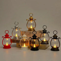 Retro Lantern Retro Camping Hanging Lanterns Battery Powered Led Small Oil Lamp For Fishing Tent Camping Equipment