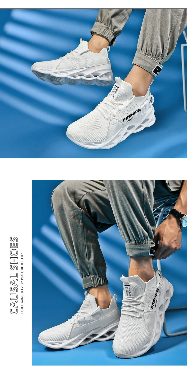 Men Casual Sneakers Summer 2023 Running Shoes Mesh Breathable Male Tenis Shoes Light Fashion Sport Shoes Men Hiking Shoes