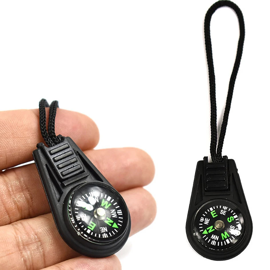 Mini Compass ABS Camping Hiking Pocket Compass Pendant Portable Navigation Climing Riding Children Gift Outdoor Survival Gear