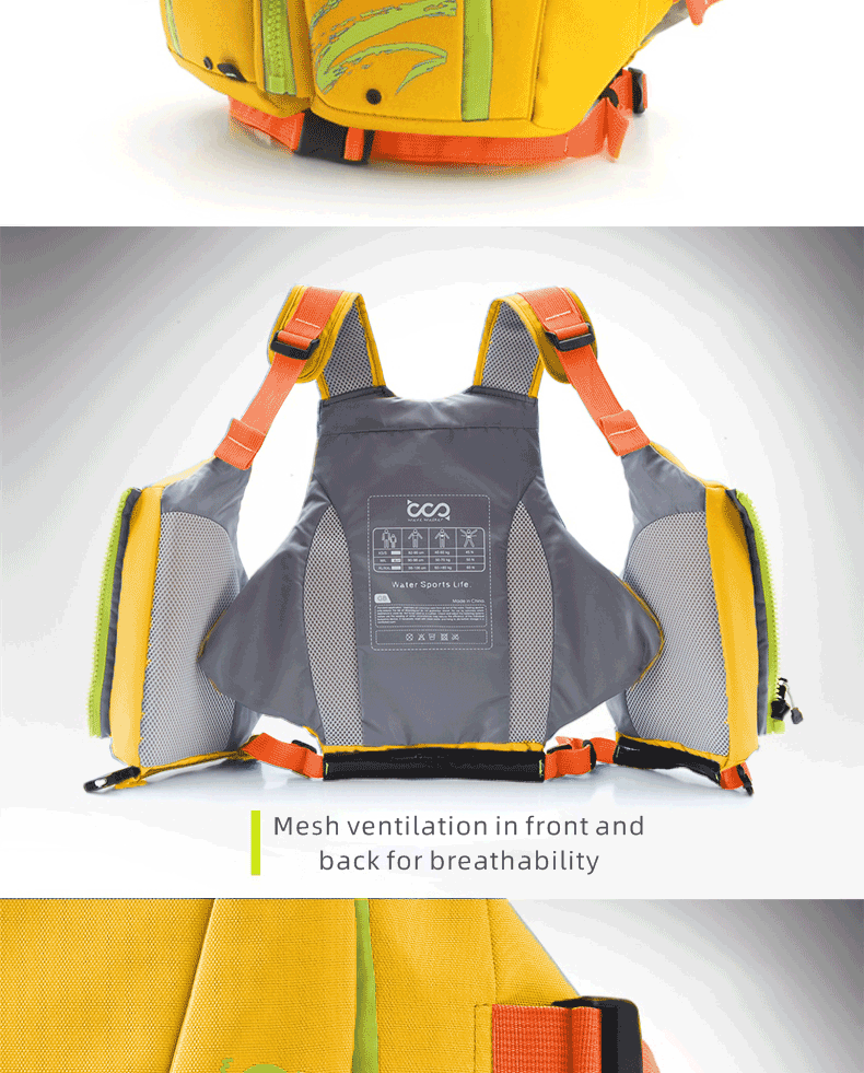 Daiseanuo Adult Kayaking Life Jackets Women Paddle Life Vest Men Kayak Vest PFD Safety Drifting Boat Raft Floating CE Approved