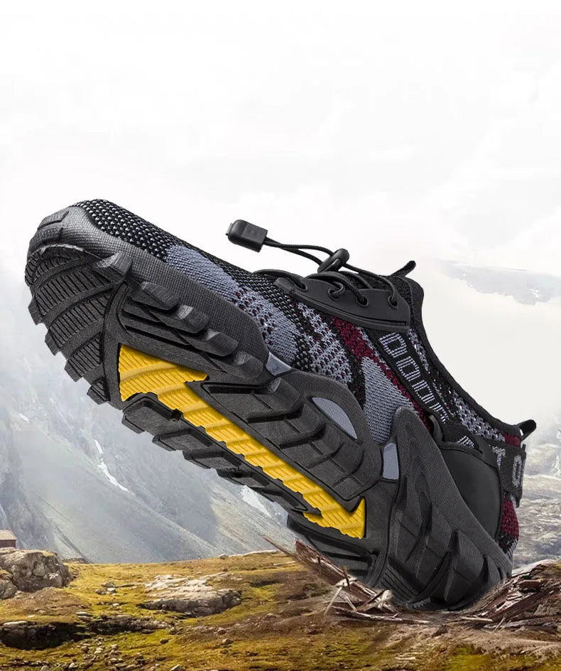 Oulylan Climbing Shoes Mountain Outdoor Non-slip Hunting Male Comfy Sport Trail Soft Men Outdoor Hiking Trekking Shoes