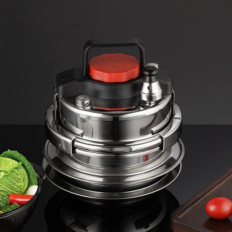 1.4L Outdoor Pressure Cooker MIni Electric Rice Cookers Cooking Pot Kitchen Cookware 5 Minutes Quickly Cooking for Camping