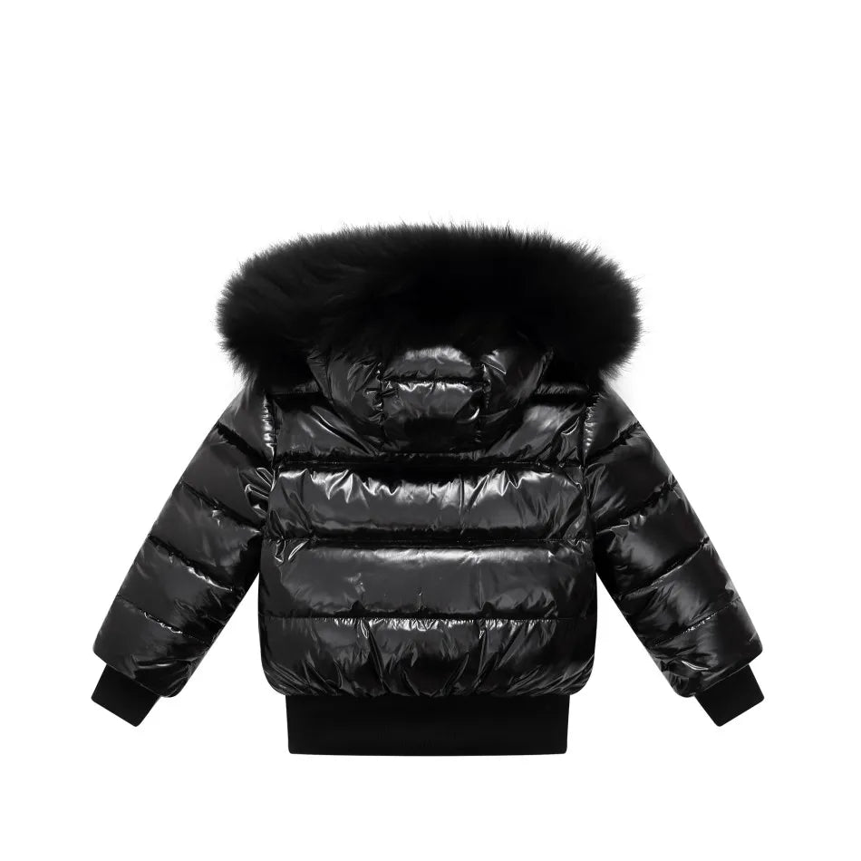 AP winter children coat for boys girls fashion white piping kids jackets waterproof shelling fabric + filling  white duck down