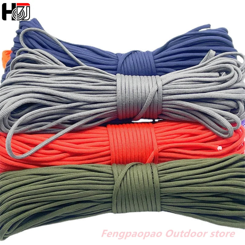 4 Size Dia.4mm 7 Stand Cores Paracord for Survival Parachute Cord Lanyard Camping Climbing Camping Rope Hiking Clothesline