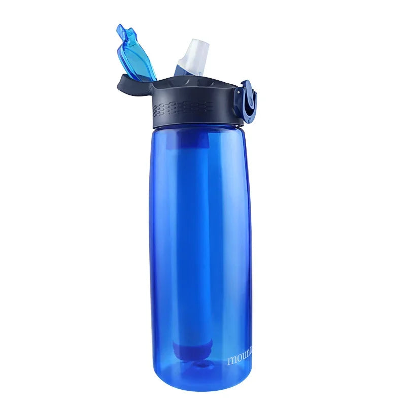 Water Purifier Water Kettle with Filter Outdoor Camping Sports Survival Emergency Supplies Water Filter Filtration System Bottle