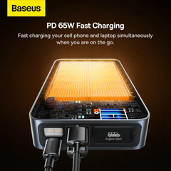 Baseus Car Jump Starter Booster 1600A Peak Current 16000mAh PD 65W Fast Charging Power Bank Portable Power Station for 12V Car