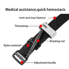 Emergency Tourniquet Tactical Emergency Strap Single Handed Medical First Aid Equipment for Hiking Camping Travel Outdoor Sports