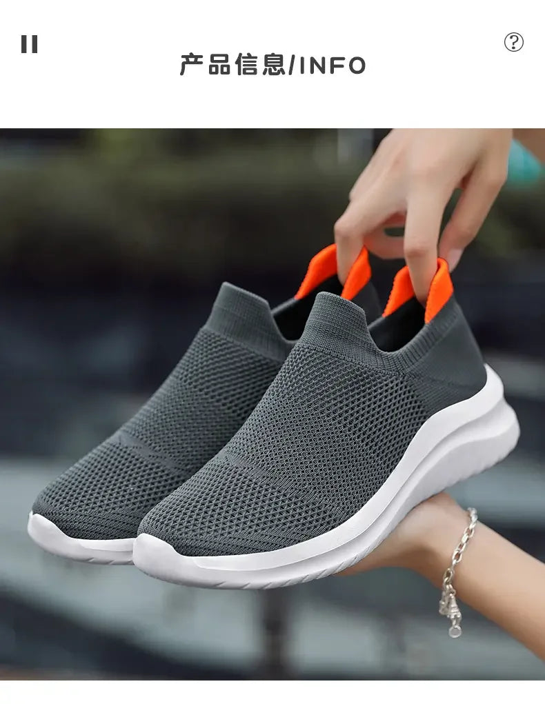 Men Shoes Summer 2023 Casual Shoes Outdoor Light Hiking Sports Mesh Lovers Running Shoes Fashion Breathable Vulcanized Shoes