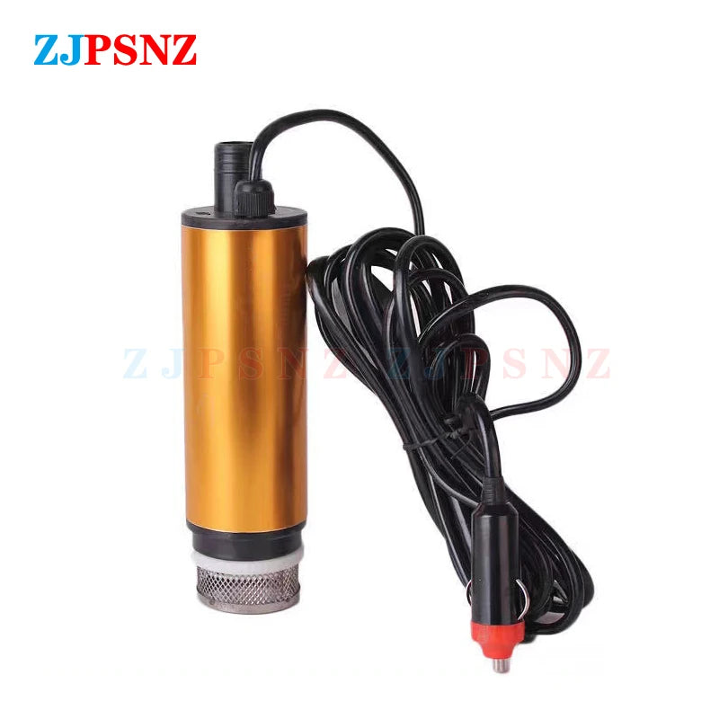 Transfer Pump 12V 24V Diesel Fuel Water Oil Car Camping Fishing Submersible Pump Car Pumping Diesel Oil Pump Cigarette Lighter