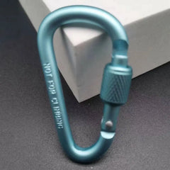 4Pcs Outdoor Screw Lock Buckle D Carabiner Clasp Keyring Clip Camping Kits Sports Rope Buckle Water Cup Buckle Climbing Tool