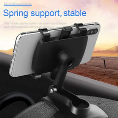 Dashboard Car Phone Holder 360 Degree Rotation Phone Mount with Rubber Gripper Universal Car Smartphone Bracket for Navigation