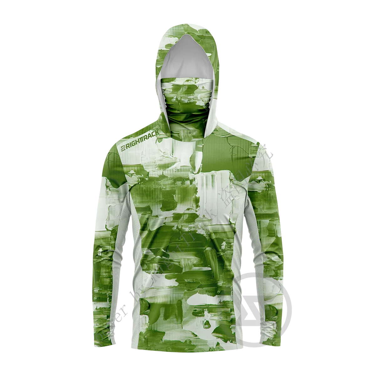 Camouflage Mask Hoodies Shirts Suitable For Fishing Hunting Climbing Camping Hiking Outdoor Sun Protection Breathable Clothing