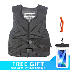 Neoprene Life Vest Adults Surf Vest Kayak Motorboats Raft Rescue Boat Ski Water Sports Swimming Drifting Rescue Safe Life Jacket