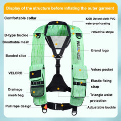 New Life Jacket Swiming Fishing Life Vest Automatic Inflatable Adult Lightweight Marine Fishing Swimming Survival Jacket Vest