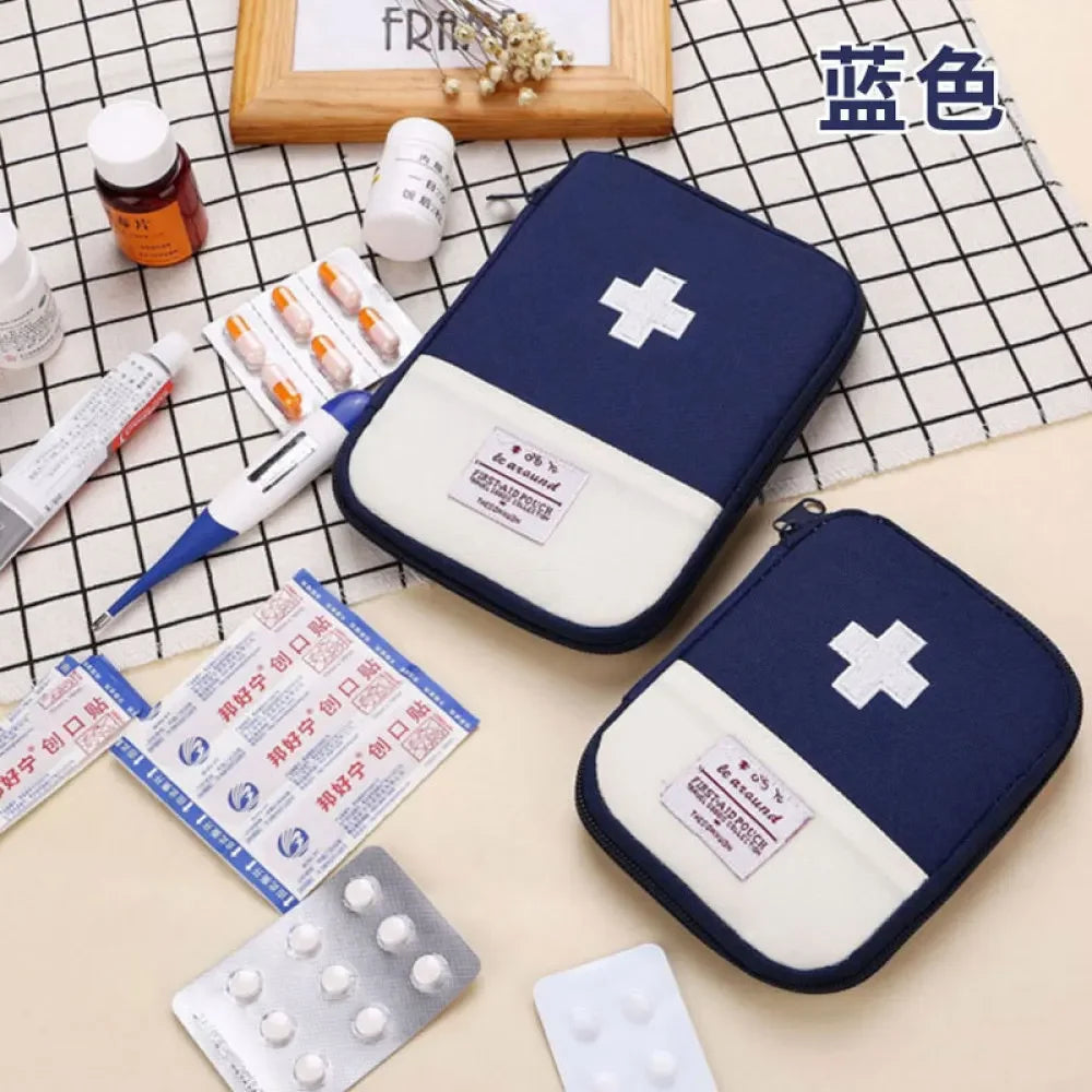 Portable First Aid Medical Kit Travel Outdoor Camping Useful Mini Medicine Storage Bag Camping Emergency Survival Bag Pill Case