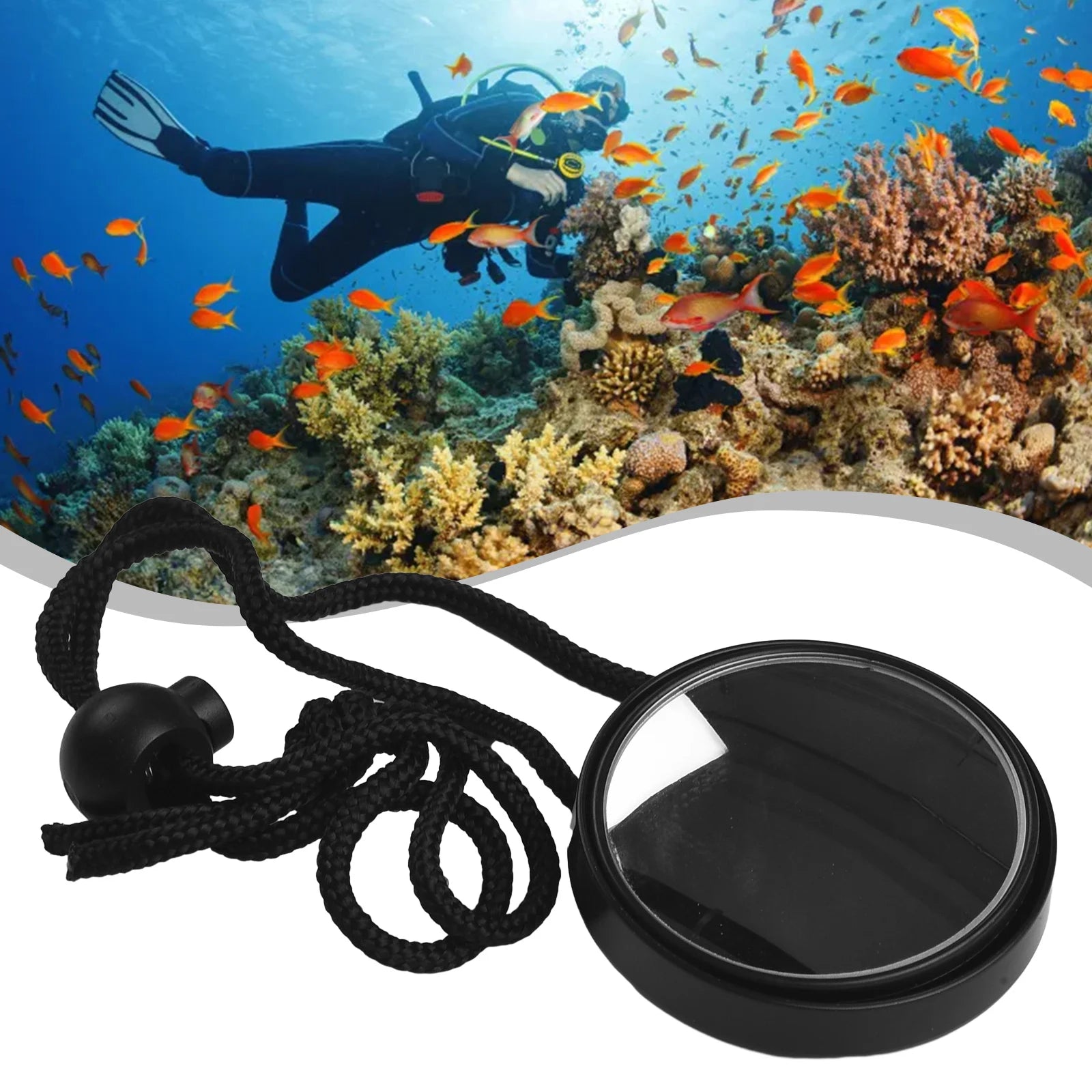 Durable Lightweight Diving Rearview Mirror Dive Safety Equipment For Dive BCD Side Hanging Snorkeling Underwater