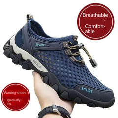 TAFN Summer Creek Shoes Men's Breathable Casual Mesh Sports Shoes Hollow Mesh Outdoor Mountaineering Shoes Sports Hiking Shoes