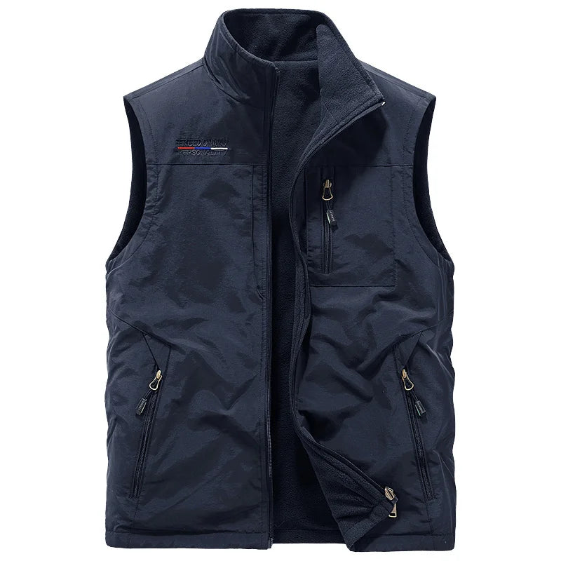 Work Vest Men Photography Clothing MAN Tactical Jackets Winter Motorcyclist Mountaineering Men's Sleeveless Coat