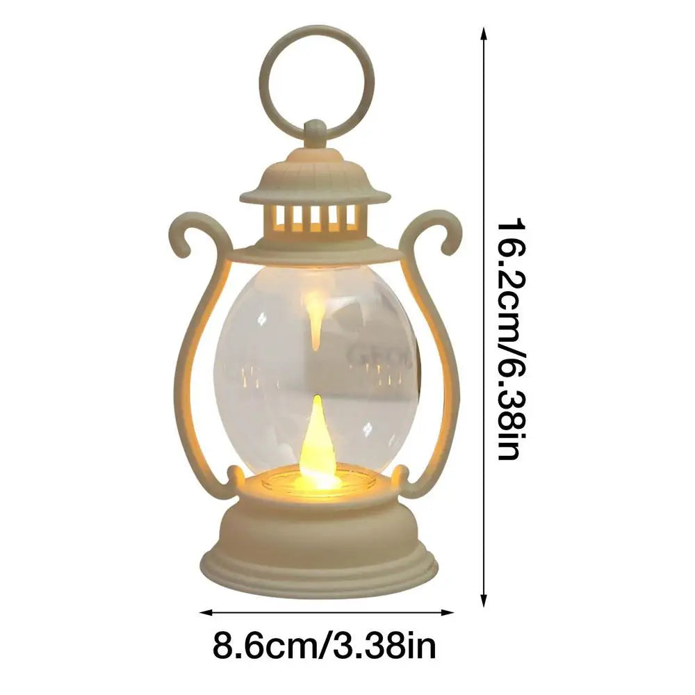 Retro Lantern Retro Camping Hanging Lanterns Battery Powered Led Small Oil Lamp For Fishing Tent Camping Equipment