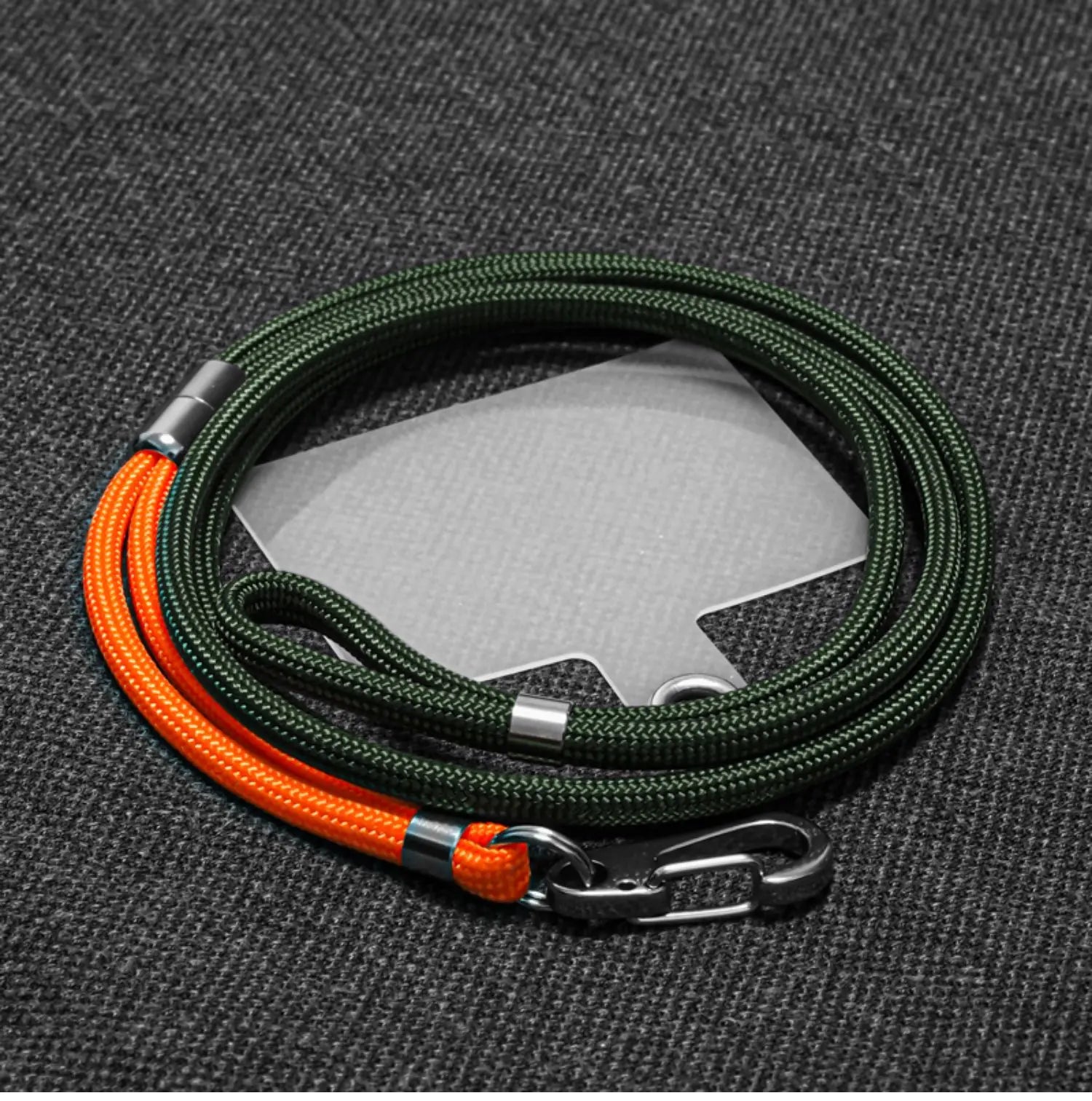 Long Hanging Neck Outdoor Nylon Climbing Rope Lanyard Bold Pendant Phone Universal with Fixed Clip Lanyard Mobile Phone Lanyard