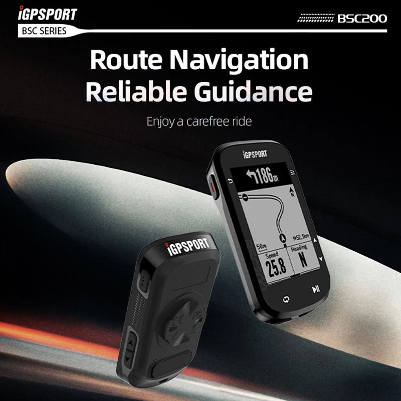 IGPSPORT BSC200 GPS Cycle bike Computer Wireless Speedometer Bicycle Digital ANT+ Route Navigation Stopwatch Cycling Odometer