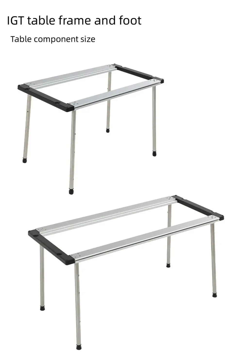 Camping IGT Table Free Combination Table, Stainless Steel IGT Accessories, Outdoor Portable Folding Aluminium Alloy Table