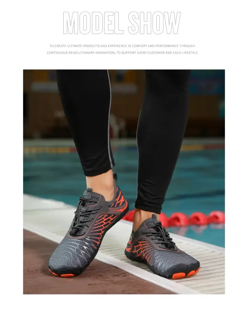 Swimming Water Shoes For Men Women Barefoot Beach Sandals Upstream Aqua Diving Shoes Fitness Yoga Surf Hiking Wading Sneakers