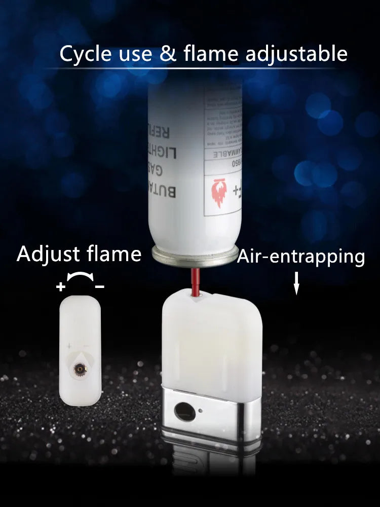 Outdoor Sports Camping Jet Lighter Windproof Waterproof Inflatable Butane USB Plasma Rechargeable Lighter Smoking Accessories