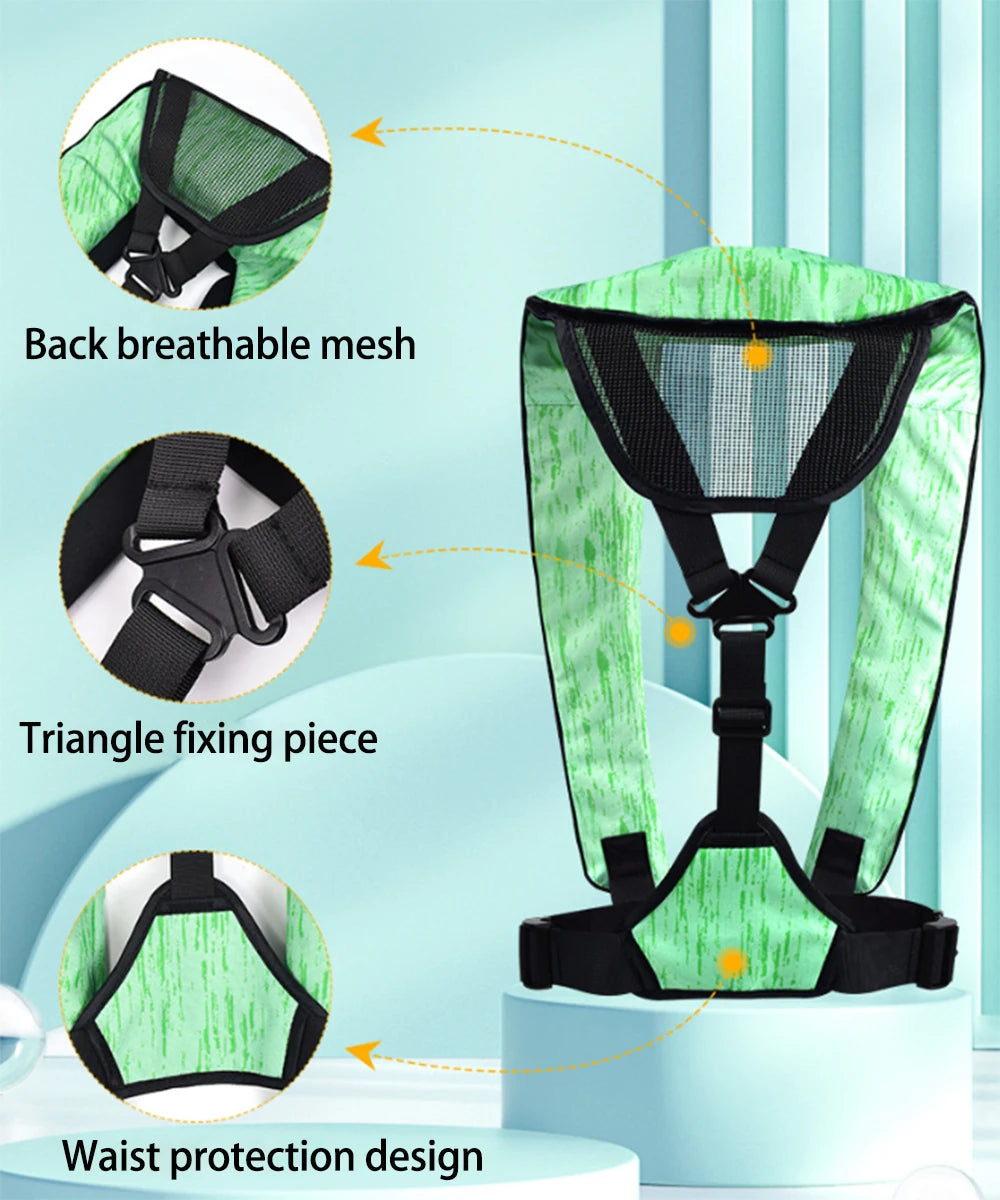 Portable Sea Fishing Automatic Inflatable Life Jacket Adult Swimming Fishing Buoyancy Vest Professional Water Safe Fishing Vest