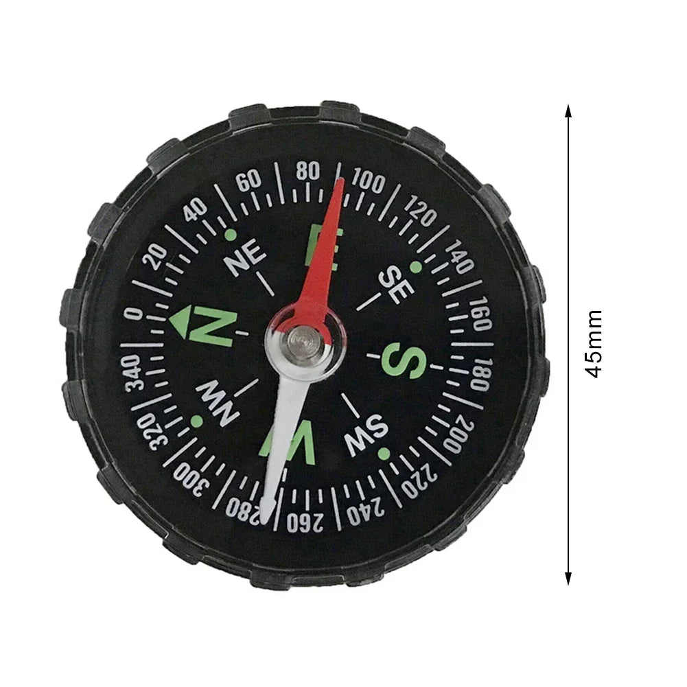 45mm Portable Compass Handheld Compasses for Climbing Hiking Camping Navigation Sports Outdoor Gadget Emergency Survival Tools