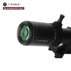 T-EAGLE ZS 6-24x50 FFP Tactical Zero Stop Rifle Sniper Hunting Fits Shooting Spotting Scope Air gun Scope Caza Lunetas Fits .308