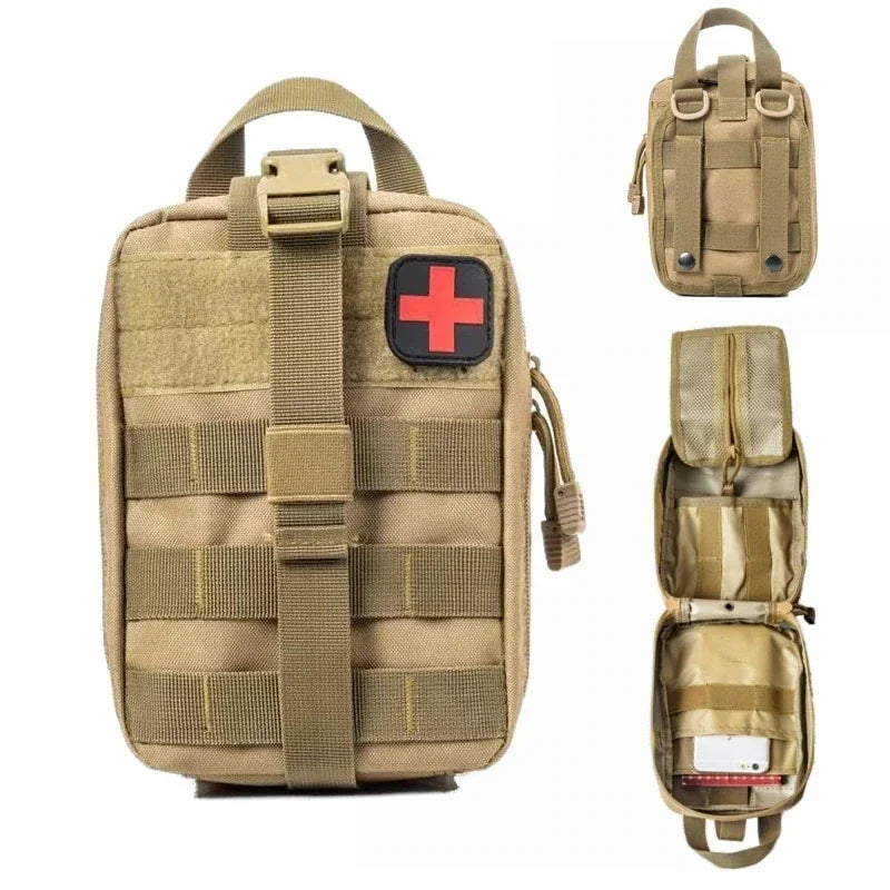 Tactical Molle Pouch First Aid Kits Bag Emergency Outdoor Hunting Car Emergency Camping Survival Tool EDC Waist Bag for Men