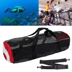 Diving Mesh Bag Nylon Snorkeling Equipment Fins Storage Carrying Tote Outdoor Beach Travel Swimming Organizing Pouch