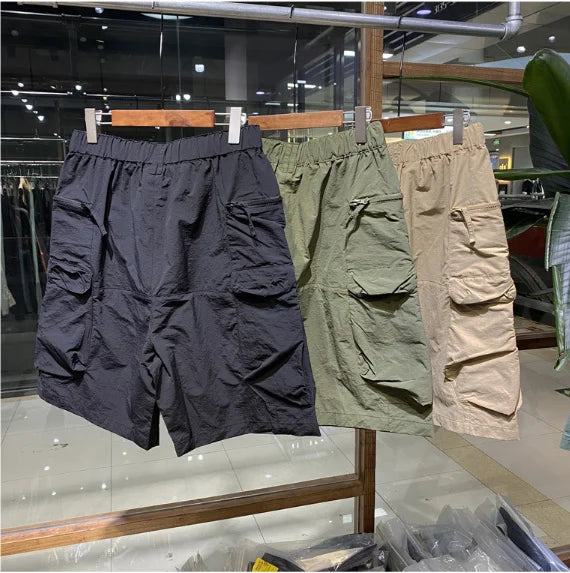 Men's Casual Shorts Overalls Loose Five-point Pants Sports Clothing Outdoor Hiking Trekking Camping Tooling Climbing Fitness