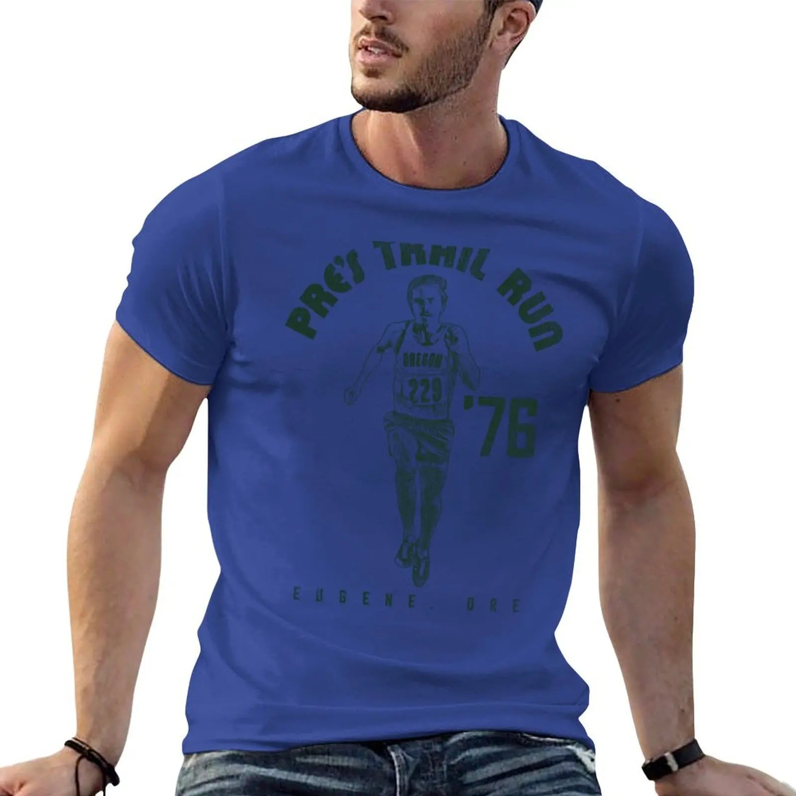 PRE'S TRAIL RUN '76 T-Shirt new edition heavyweights customs design your own oversizeds men clothings