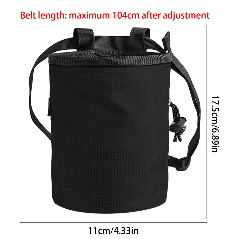 Rock Climbing Chalk Bag Sports Drawstring Gym Bouldering Chalk Bag Non-Slip Design Fanny Pack For Rock Climbing Weightlifting