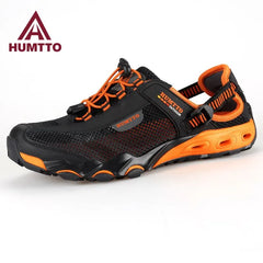 HUMTTO Summer Wading Hiking Shoes for Men Outdoor Man Sneakers Breathable Quick Drying Sports Trekking Beach Barefoot Mens Shoes