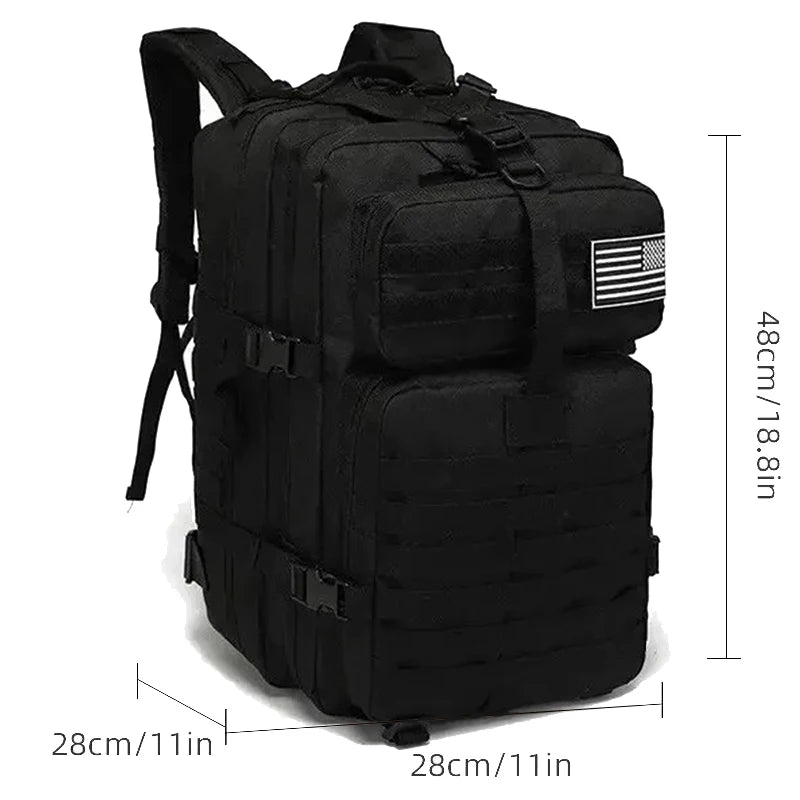 Outdoor sports bag Waterproof canvas backpack Outdoor camping hiking bag suitable for travel, camping, hunting