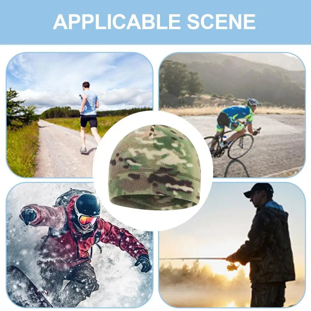 Fleece Watch Caps Breathable Cycling Mountaineering Ski Riding Caps Helmets Caps Fleece Winter Warm Watch Caps For Men/Women