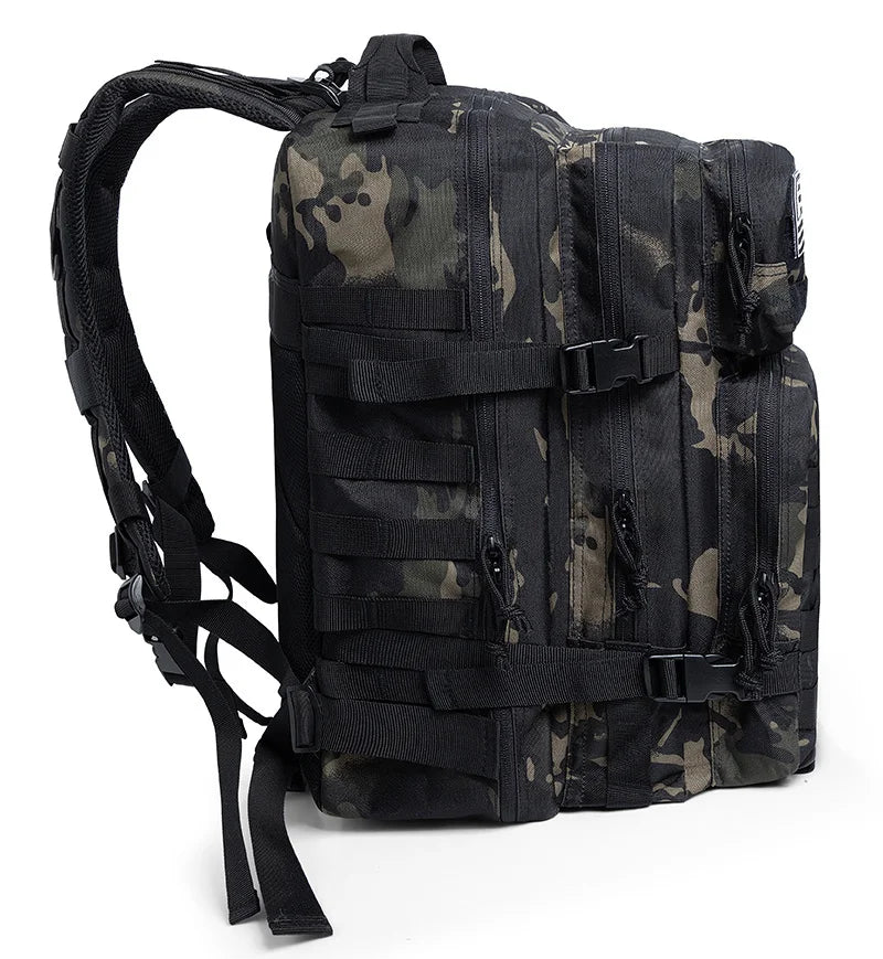 QT&QY Tactical Backpacks Outdoor 45L Large Capacity Man 3 Days Molle Hking Bags For Outdoor Trekking Camping Backpack