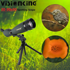 Visionking 30-90x90 Zoom Spotting Scope High Power Monocular Telescope For Hunting Golf Shooting With Phone Camera Adapter