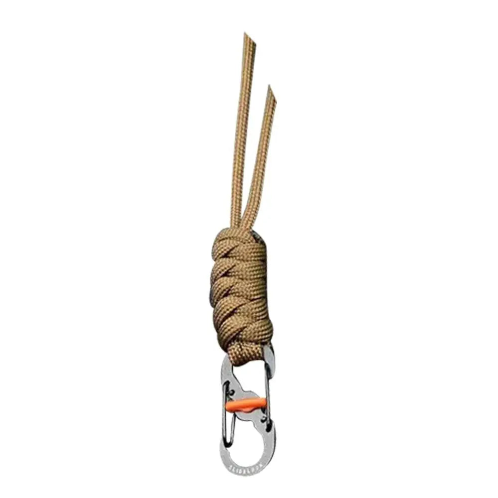 Handmade Snake Knot Paracord Keychain Outdoor Rock Climbing Camping Rescue Emergency Survival Rope Metal Key Chains Gifts