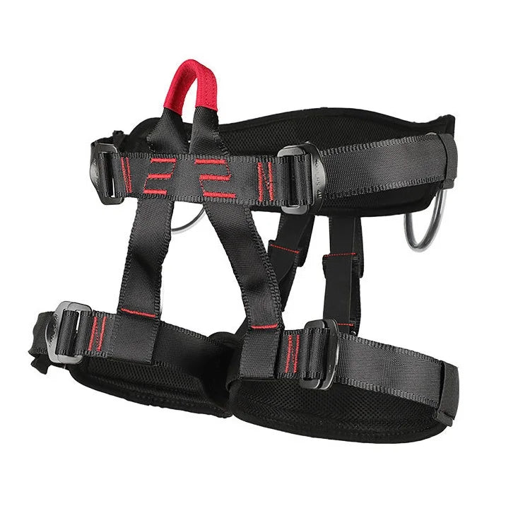 Outdoor Harness Sports Rock Climbing Half-Body Harness Waist Support Safety Belt Aerial Survival Mountain Tools